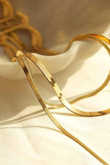 Thin Layered Snake Chain Necklace - KissProm