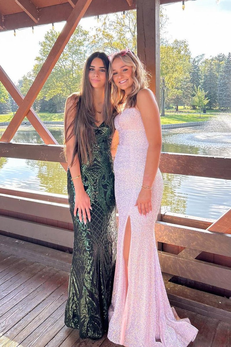 White Sequin Sparkly Mermaid Prom Dress White Sequin Sparkly Mermaid Prom Dress