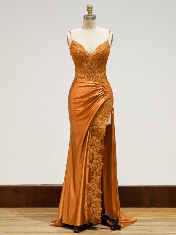 Beatrice | Sheath Black Long Appliques Prom Dress