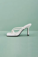 Outdoor Peep Toe Sandals Stiletto Heel Microfiber Leather Fashion Shoes - KissProm