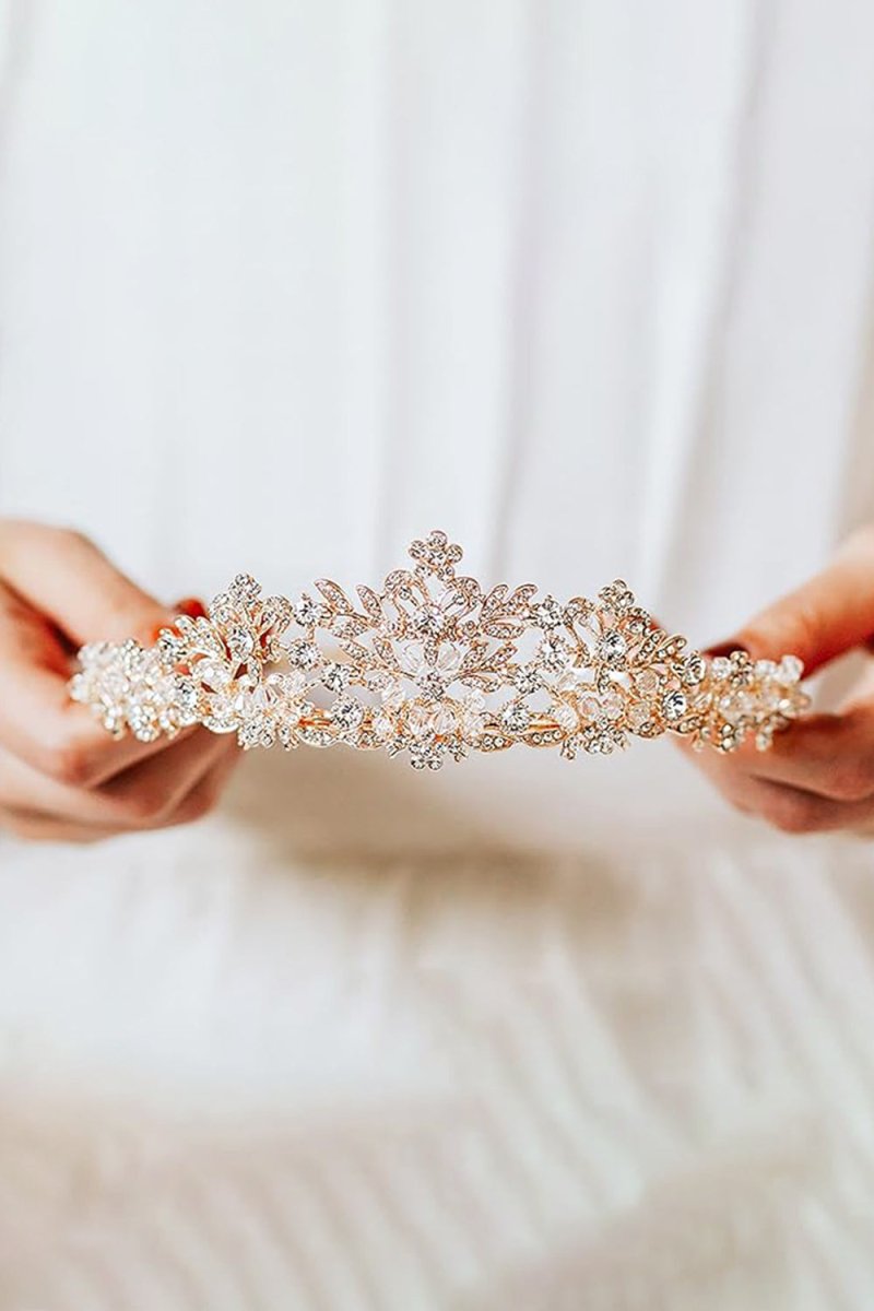 Champagne Wedding Tiara for Women - KissProm