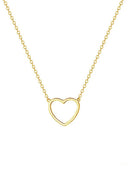 Hollow Heart Pendant Necklace