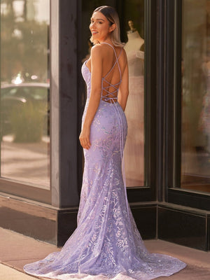 Sylvia |Mermaid Scoop Lace Long Prom Dress
