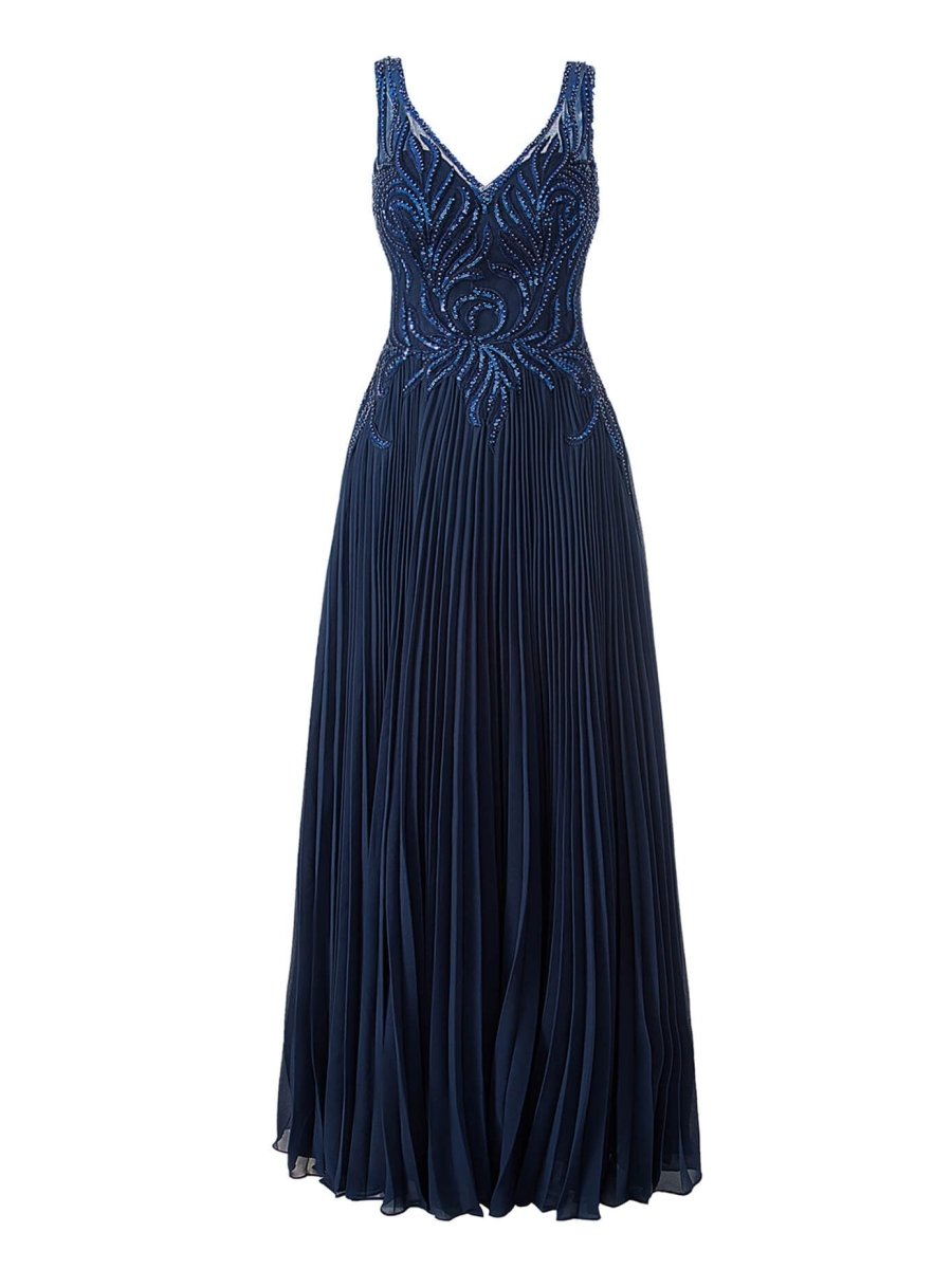 Dark Green A-line V-neck Chiffon Prom Dress, Green / 14 Dark Green A-line V-neck Chiffon Prom Dress, Green / 14