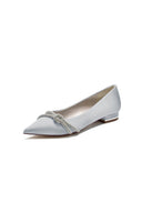 Pointed Toe Glitter Strap Kitten Heels - KissProm