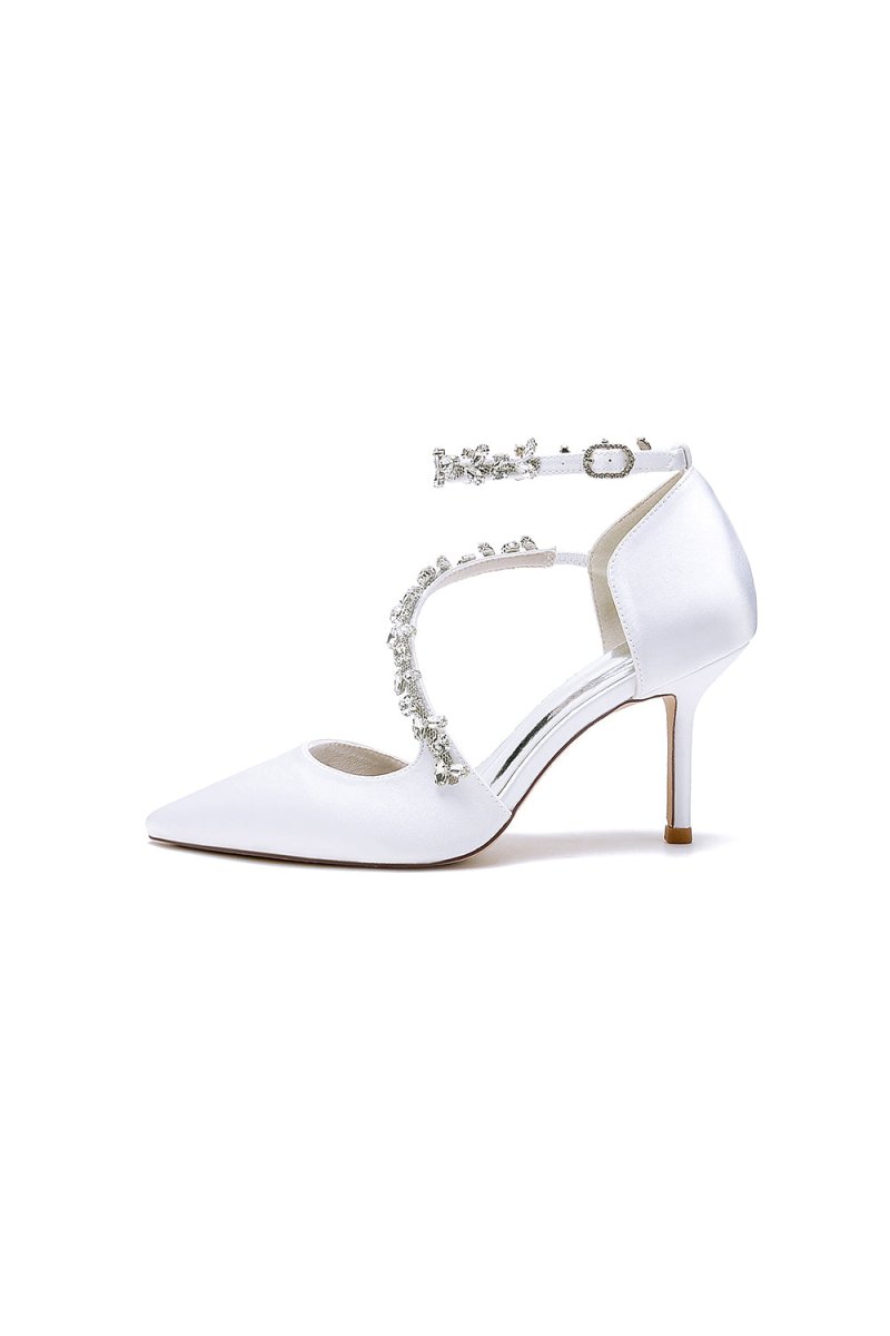 Pointed Toe Slingback Strap High Heel - KissProm