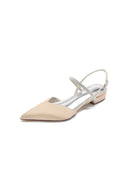 Diamond Pointed Toe Buckle Kitten Heels - KissProm