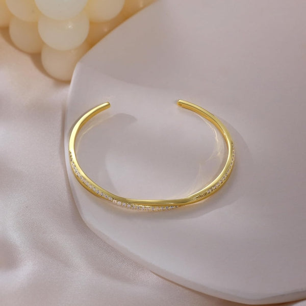 Silver Wave Adjustable Open Bracelets - KissProm