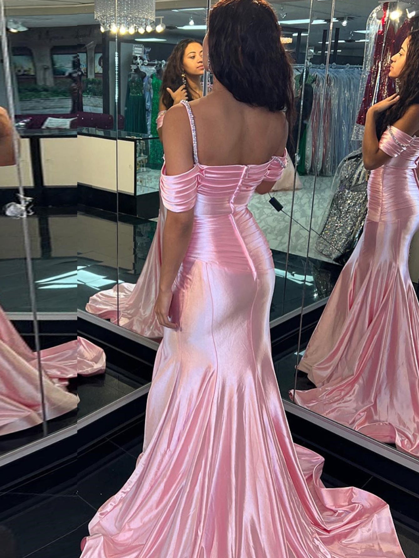 Judith | Pink Sweetheart Neck Long Mermaid Prom Dress