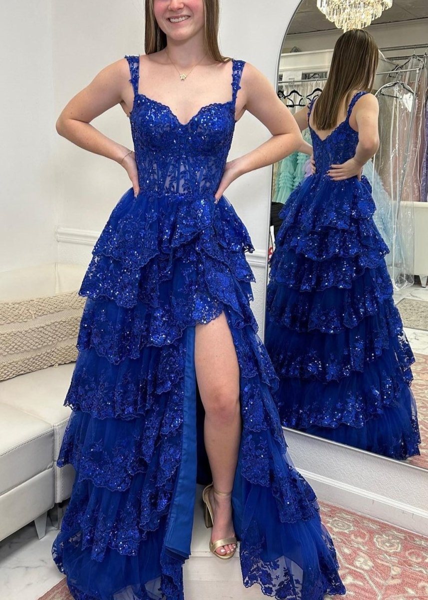 Plus Size Formal Navy Blue Macys Prom Dresses A-line Off-the-Shoulder Applique Corset Beaded Plus Size Formal Navy Blue Macys Prom Dresses A-line Off-the-Shoulder Applique Corset Beaded