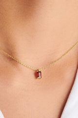 Colorful Zircon Pendant Necklace - KissProm