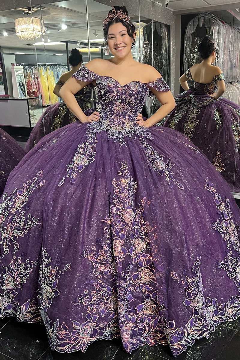 fitted lace wedding dress Ball Gown Sweetheart Quinceanera Dresses Lace Beaded main image 1