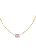 Natural Stone Crystal Pendant Necklace - KissProm