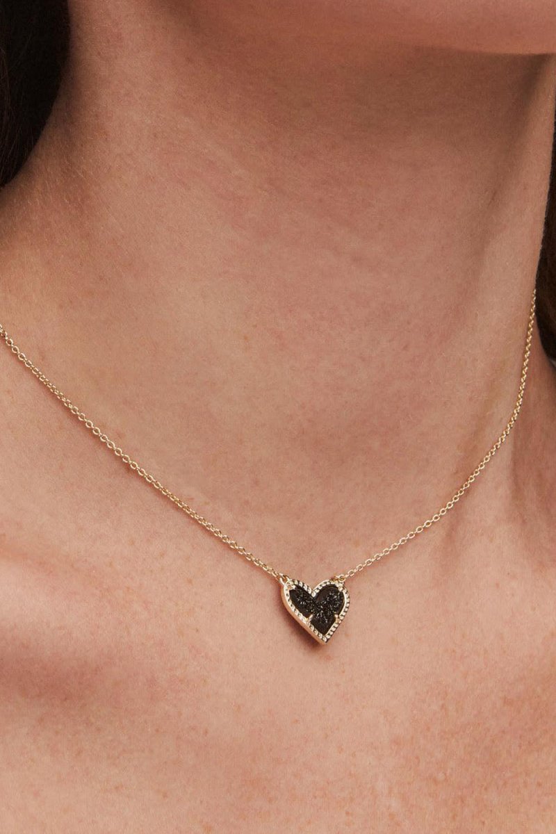 Heart Pendant Adjustable Clavicle Necklace - KissProm