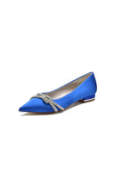 Pointed Toe Glitter Strap Kitten Heels - KissProm