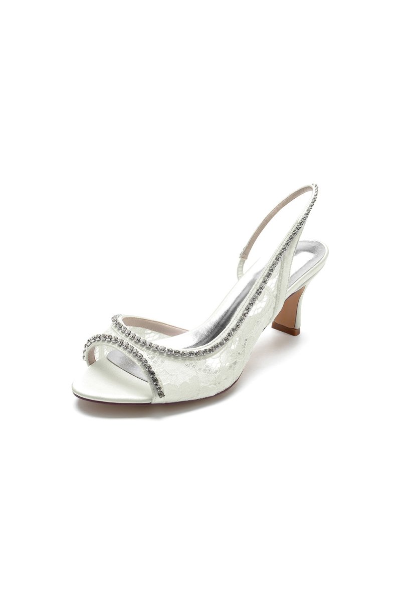 Elegant White Leather Sandals with Silver Chain Accent - KissProm