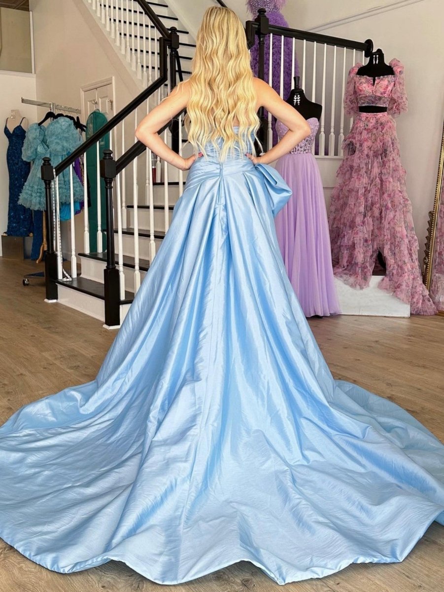 pale blue silk dress Cowl Neck Satin Sky Blue Mini Dress main image 0