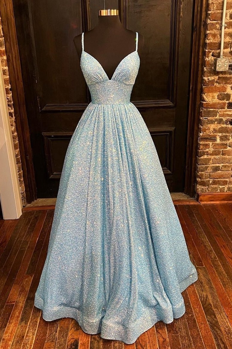 Alluring A-Line V-Neck Sleeveless Pink Cheap Long Prom Dresses,RBPD0048 main image 0