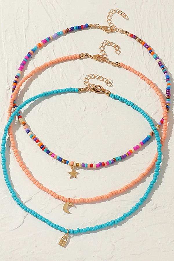 Three - color Boho Style Necklace - KissProm