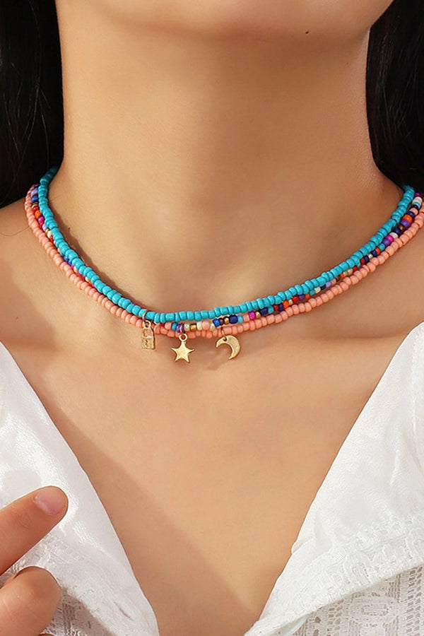 Three - color Boho Style Necklace - KissProm