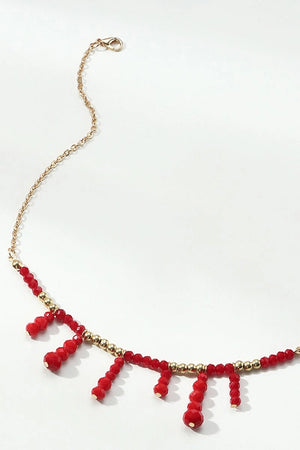 Boho Style Red Necklace - KissProm