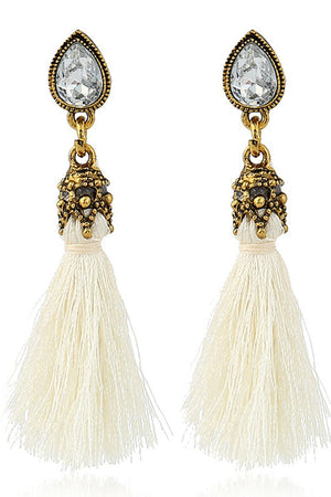 Red Tassels Earrings - KissProm