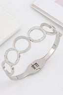 Antique Titanium Steel Cutout Round Bracelet - KissProm