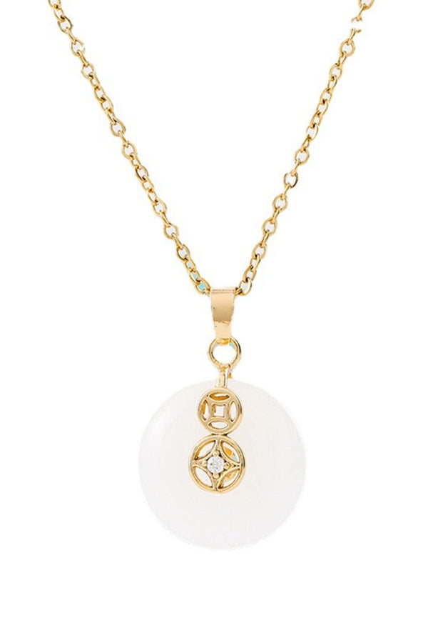 Inlaid Jade Necklace - KissProm