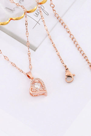 Love Heart Pendant Necklace - KissProm