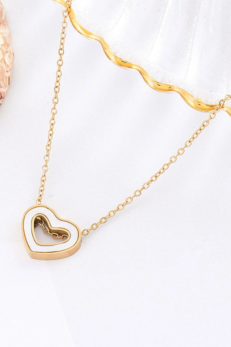 Golden Heart Necklace - KissProm