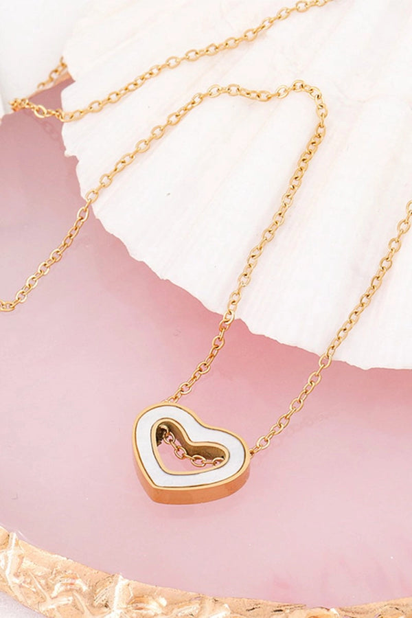 Golden Heart Necklace - KissProm