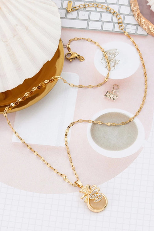 Golden Money Bag Necklace - KissProm