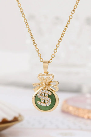Golden Money Bag Necklace - KissProm