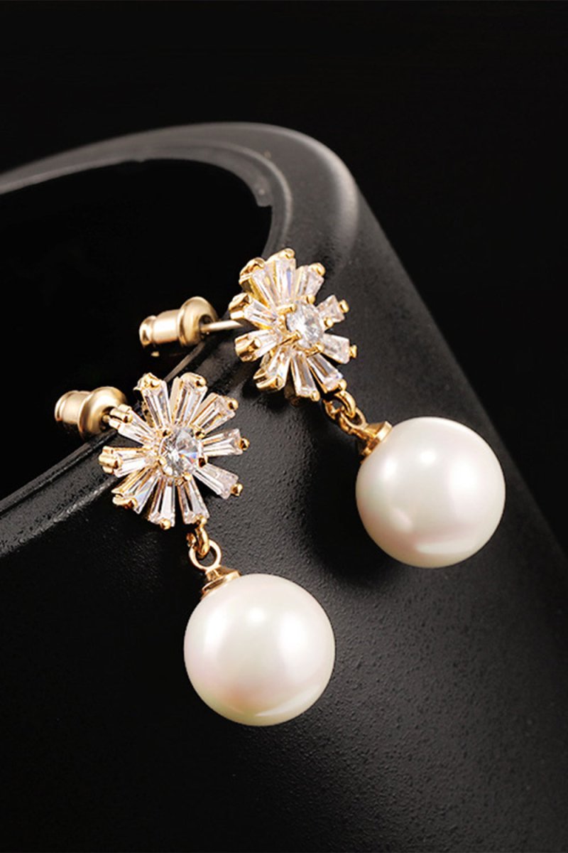 Flowers Pearl Earrings - KissProm