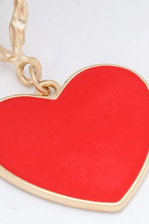 Red Heart Earrings - KissProm