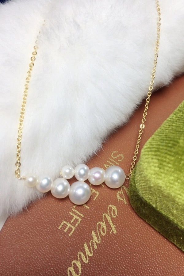 Pearl White Necklace - KissProm