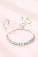 Colorful Rhinestone Bracelet Earring Party Set - KissProm