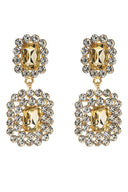 Golden Beaded Party Earrings - KissProm