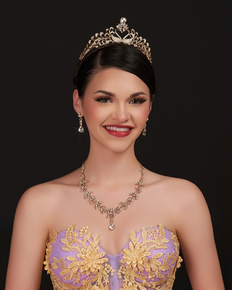 Swan Champagne Crown - KissProm