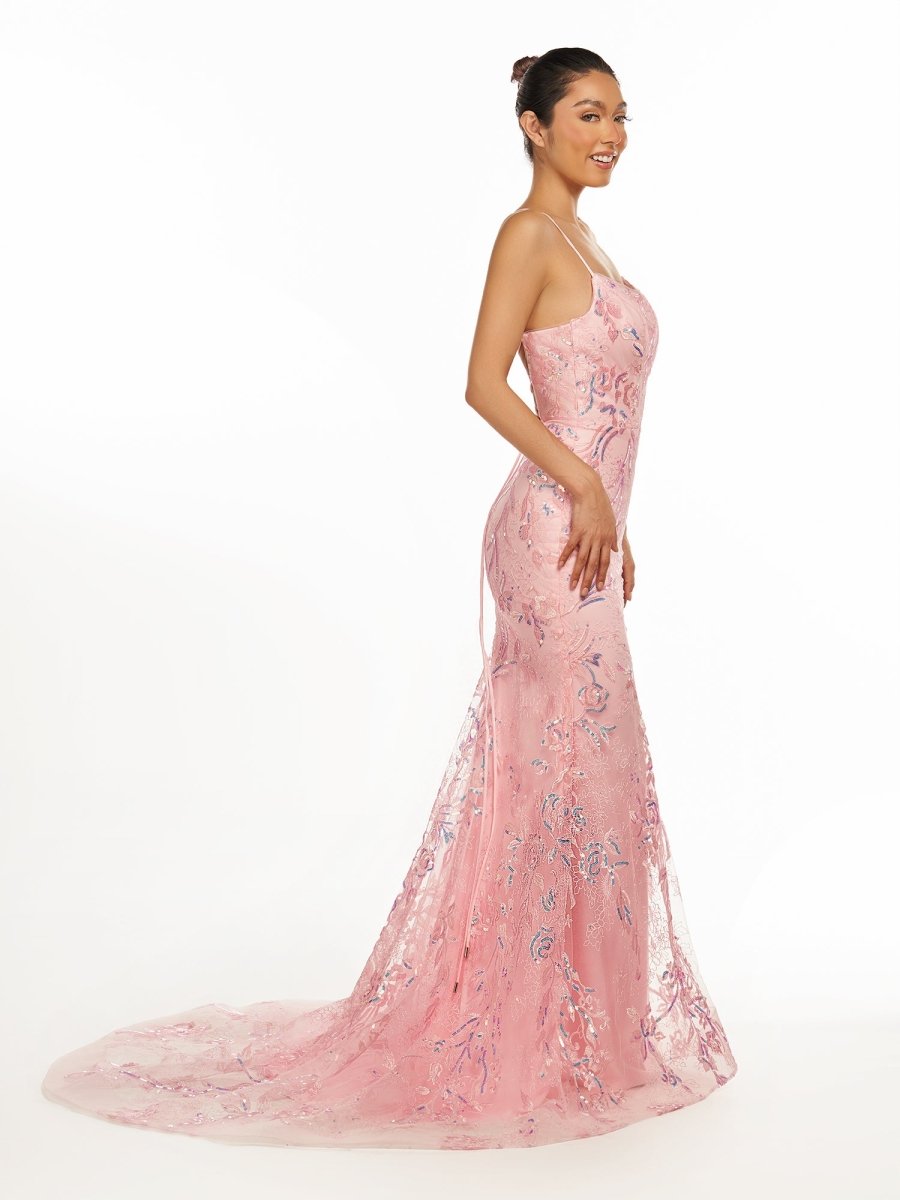 Sylvia |Mermaid Scoop Lace Long Prom Dress