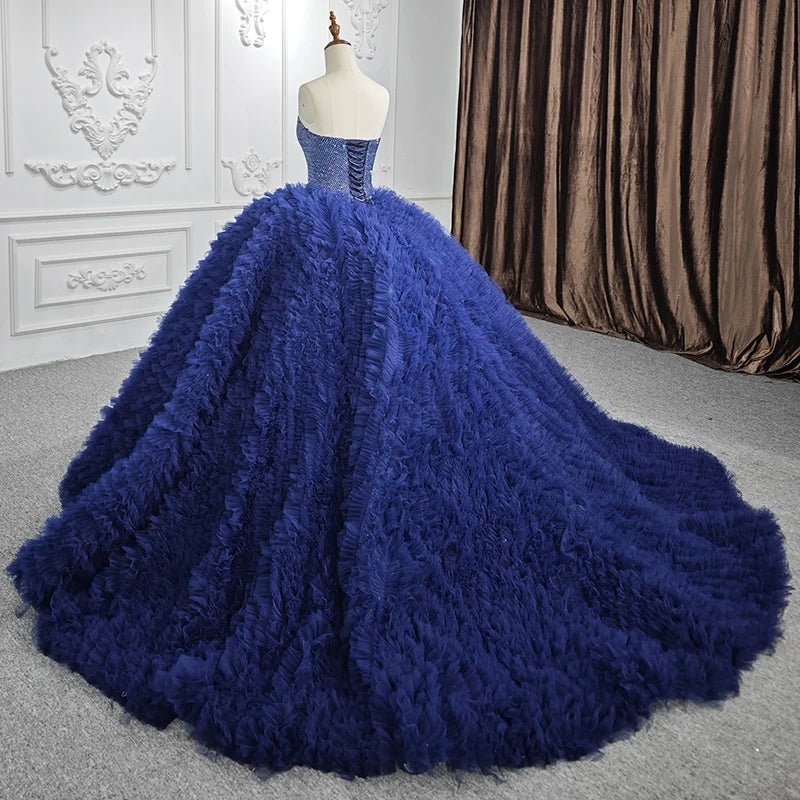 blue dress for baby girl Ball Gown Quinceanera Dresses Sweet 16 Prom Party Princess Dress for T –  Msikoods Official Store