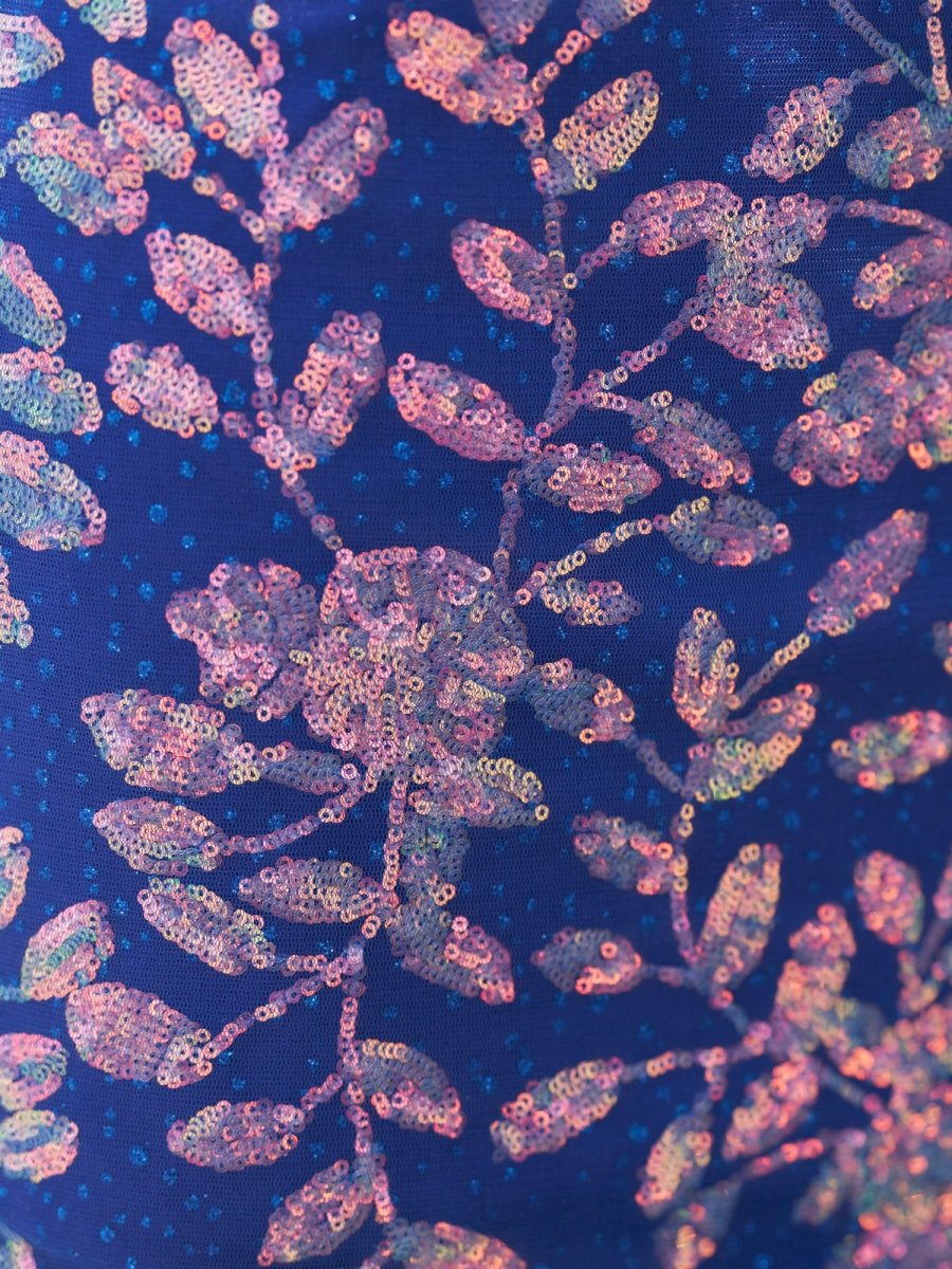 Kasiani | Royal Blue - Bodycon V Neck Sequined Homecoming Dresses