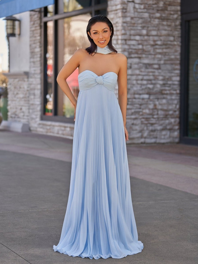 Elegant Pink Sweetheart Chiffon A Line Evening Dress,Long Prom Party Gown cc2918 main image 1