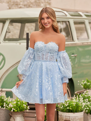 Skylar |A-Line Sweetheart Homecoming Dress
