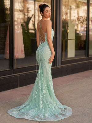 Sylvia |Mermaid Scoop Lace Long Prom Dress
