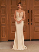 Fernanda |Mermaid Spaghetti Straps Satin Prom Dress