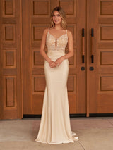 Fernanda |Mermaid Spaghetti Straps Satin Prom Dress