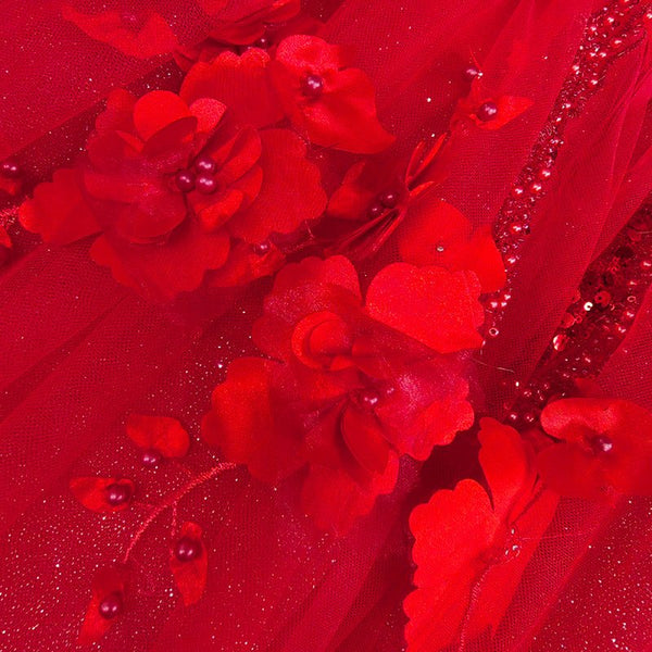 Sweet Valentine Red Quinceanera Dress
