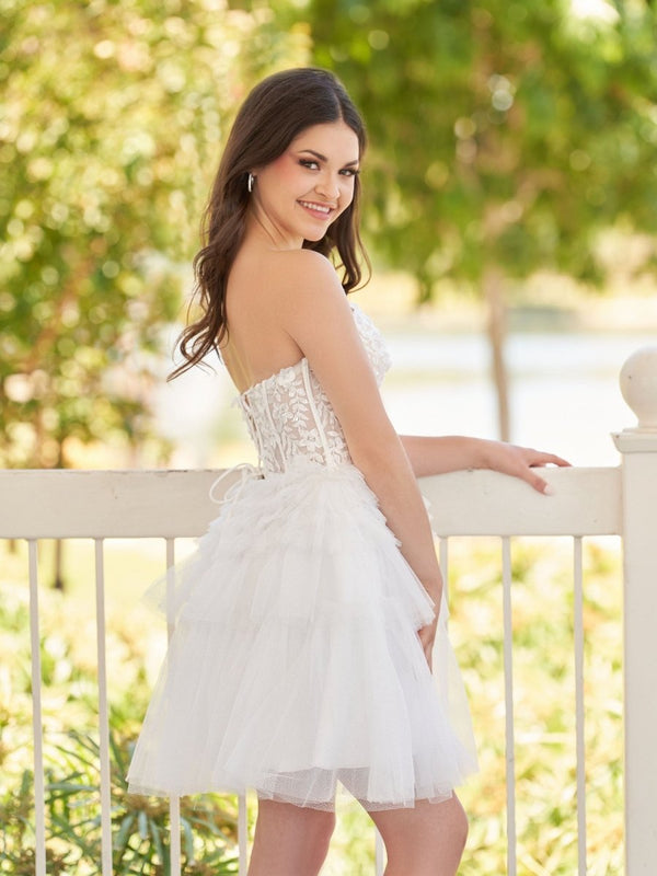 Ivy | A-Line Sweetheart Lace Short Homecoming Dress