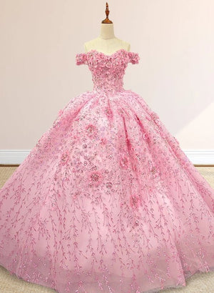 Iraiz |   Luxury A Line Appliques Off the Shoulder Sweet Quinceanera Dresses with Beading